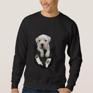 Sweatshirt American Bulldog Pour Propriétaire De Poche De Chi