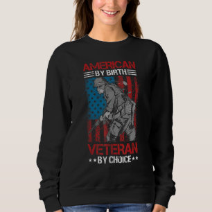 Sweatshirt American by Birth Vétérinaire par Choice Amérique