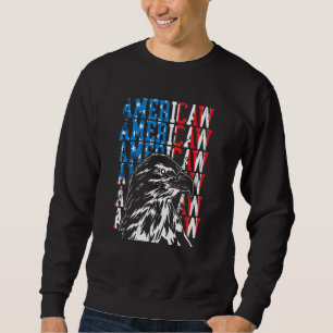 Sweatshirt American Eagle Drapeau Américain Bandana Patriotiq