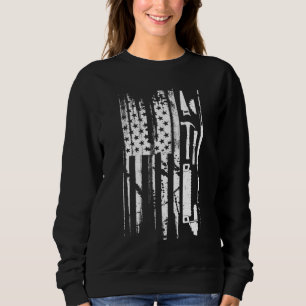 Sweatshirt American Flag Bois de charpentier