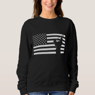 Sweatshirt American Flag Golf