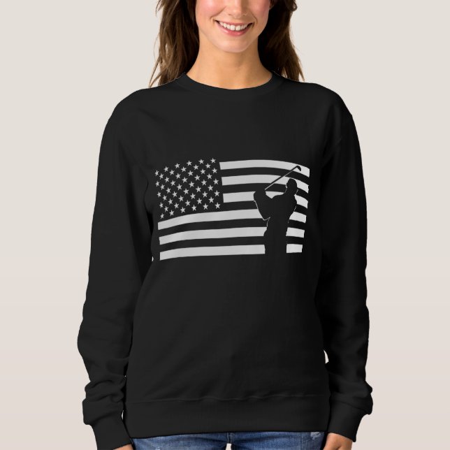Sweatshirt American Flag Golf (Devant)