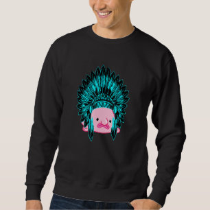 Sweatshirt Amérindien Costume de Blobfish Vilain Chef Indien