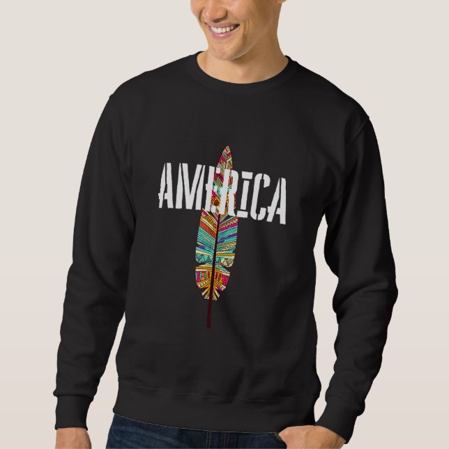 Sweatshirt Amérindiens Fierté autochtone Culture Respect (Devant)