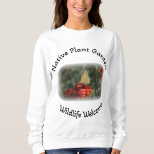 Sweatshirt Amérindiens plante jardin faune bienvenue