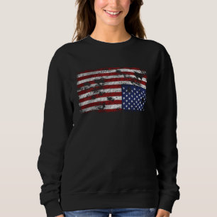 Sweatshirt Amérique en détresse - À l'envers du drapeau