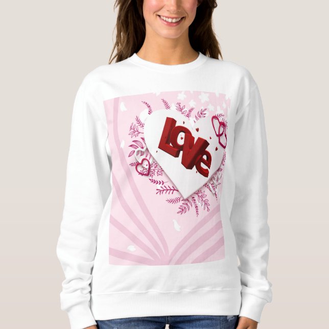 Sweatshirt Amour 3D (Devant)