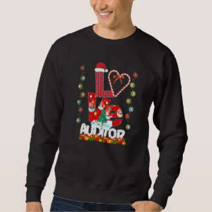 Sweatshirt Amour Auditeur enseignant Santa Hat Candy Xmas Pyj