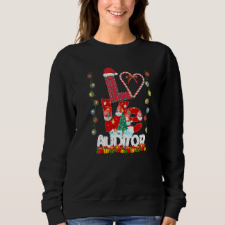 Sweatshirt Amour Auditeur enseignant Santa Hat Candy Xmas Pyj