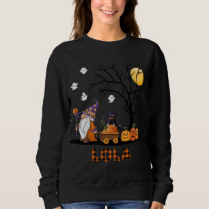 Sweatshirt Amour citrouille gnomes Lola cadeau halloween pour