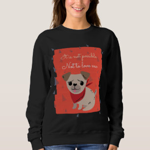 Sweatshirt Amour drôle carlin classique T-shirt 126
