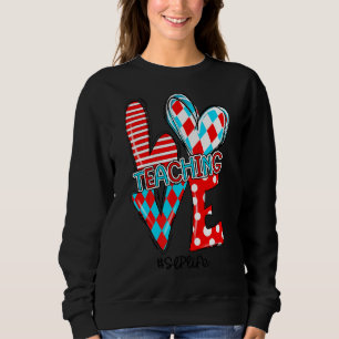Sweatshirt Amour Enseigner Mignonne Slp Enseignant Vie Appr