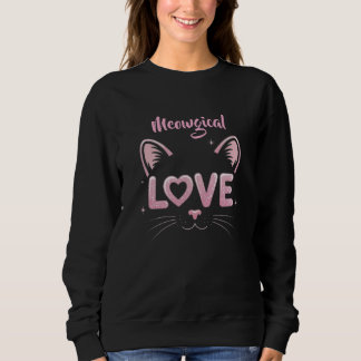 Sweatshirt Amour Parfait Félin Amoureux Amour Miaou Chaton Am