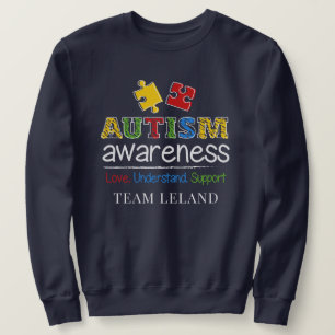 Sweatshirt Amour sensibilisation sur l'autisme Comprendre le 