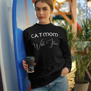 Sweatshirt Amoureux de Chien Personnalisé Blanc Drôle Script