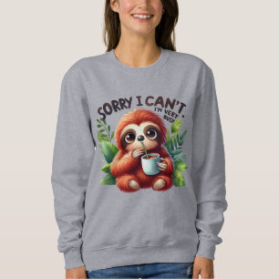 Sweatshirt Amoureux de la paresse drôle mot art Plus Taille