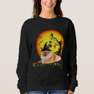 Sweatshirt Amoureux de les chiens d'Halloween de bébé de Pomé