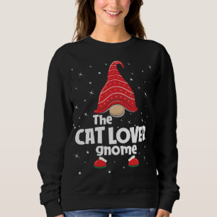 Sweatshirt Amoureux des chats Gnome Famille Matching Noël Fun