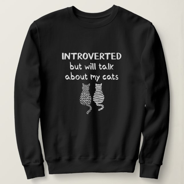 Sweatshirt Amoureux des chats introduit (Design devant)