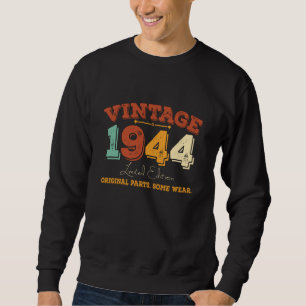Sweatshirt Amusant 81 ans 1944 Vintage 81e anniversaire Cadea