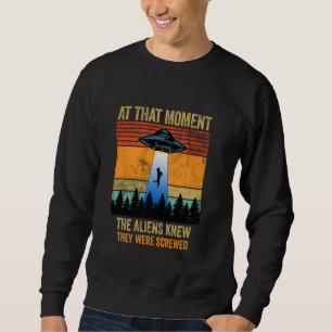 Sweatshirt Amusant Alien enlèvement Malinois hollandais Berge