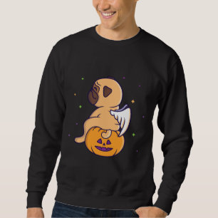 Sweatshirt Amusant ange de carlin assis sur le T-S classique 