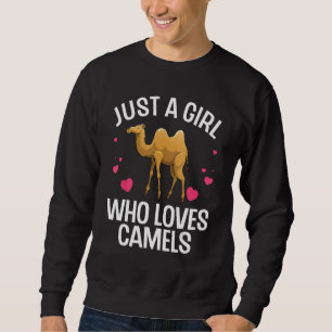 Sweatshirt Amusant Art De Camel Pour Femmes Filles Enfants Ca