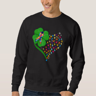 Sweatshirt Amusant Autisme C Autisme Maman Garçon Saint Patri