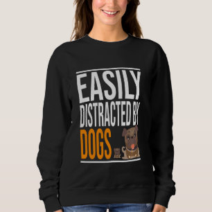 Sweatshirt Amusant Chien Amant Cute Papa Chien Carlin Et Peti