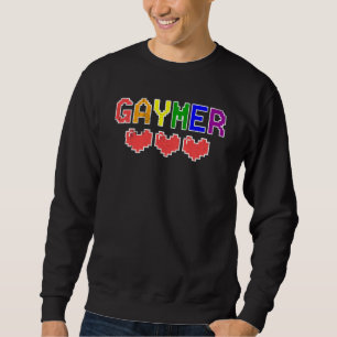 Sweatshirt Amusant Gaymer Gay Lgbt Pride Humour Vidéo Gamer V