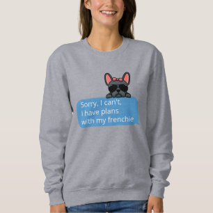 Sweatshirt Amusant message texte bleu français