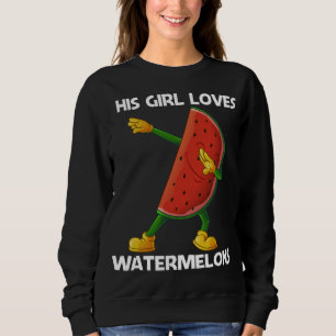 Sweatshirt Amusant Watermelon Art Pour Les Filles Melon Fruit