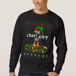 Sweatshirt Amusante Famille Matching Ugly La Fou Tante Elf Ch