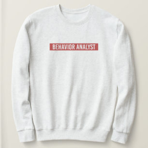 Sweatshirt Analyste de comportement BCBA Minimaliste boîte r