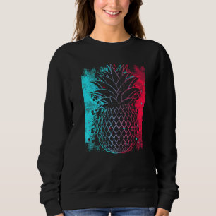 Sweatshirt Ananas en couleur techno de Festival Synthetiseur