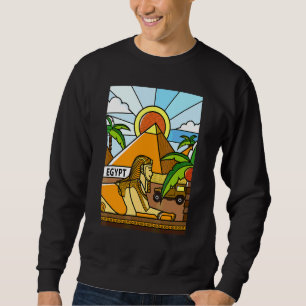 Sweatshirt Ancienne Egypte Sphinx et Pyramides égyptiennes An