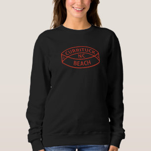 Sweatshirt Ancre de vacances d'été à Currituck Beach NC R