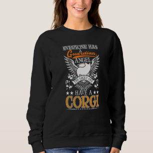 Sweatshirt Ange gardien Corgi  