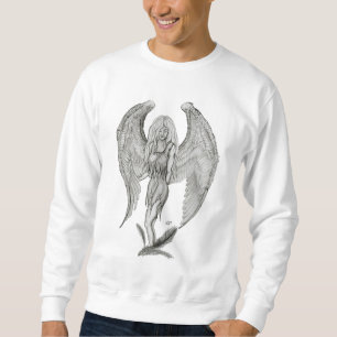 Sweatshirt Angel, Noir et Blanc