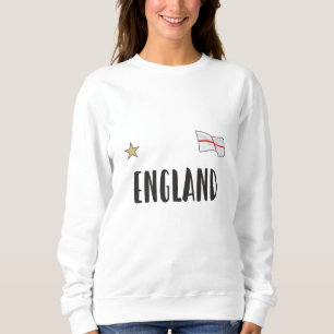 Sweatshirt Angleterre Fan Shirt Anglais Drapeau