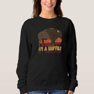 Sweatshirt Animal de compagnie de costume de zoo Buffalo thèm