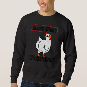 Sweatshirt Animal Devinez Quel Bouton De Poulet Mélange Boeuf