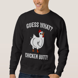Sweatshirt Animal Devinez Quel Bouton De Poulet Mélange Boeuf