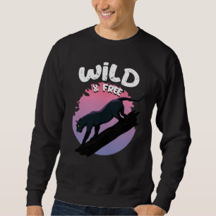 Sweatshirt Animal sauvage et libre de la Panthère noire