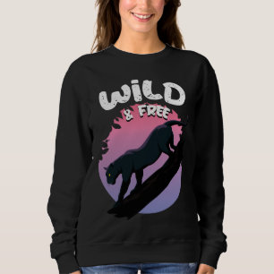 Sweatshirt Animal sauvage et libre de la Panthère noire