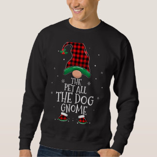 Sweatshirt Animaux Tous Les Chiens Plaid Gnome Famille Corres