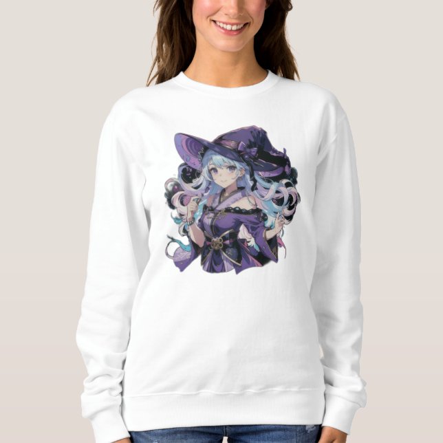 Sweatshirt Anime/Sorcière/Halloween  (Devant)