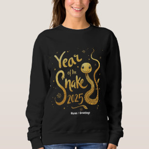 Sweatshirt Année du serpent chinois 2025 Zodiac