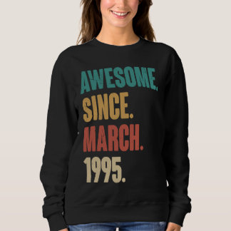 Sweatshirt Anniversaire 28 Décoration Mars 28 Anniversaire Vi