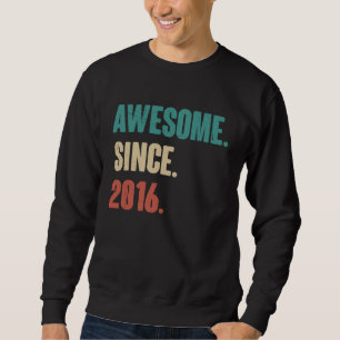 Sweatshirt Anniversaire 7ème Décoration 7 Ans Vintage 2016